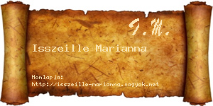 Isszeille Marianna névjegykártya